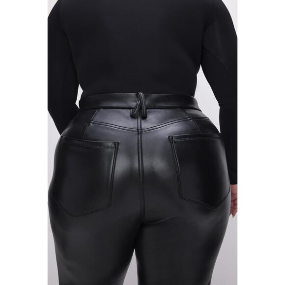 Good American GOOD ICON FAUX LEATHER PANTS size 20 - Picture 5 of 11
